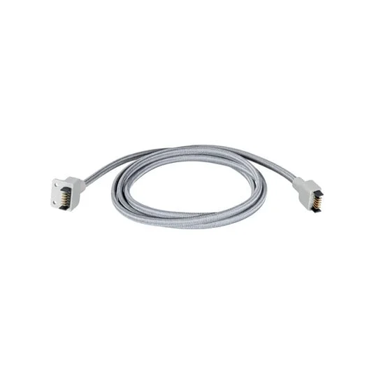 Cable de alimentación Paulmann Linion, gris, longitud 175 cm, textil
