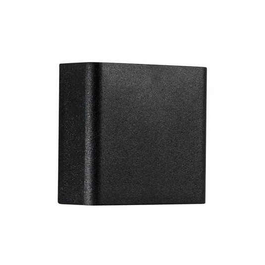 Apliqué LED para exterior PEQUEÑA, negra, ancho 11 cm, plástico