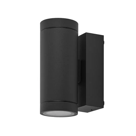 Aplique para exterior ShoreLine Pro Round up/down, gris oscuro, GU10