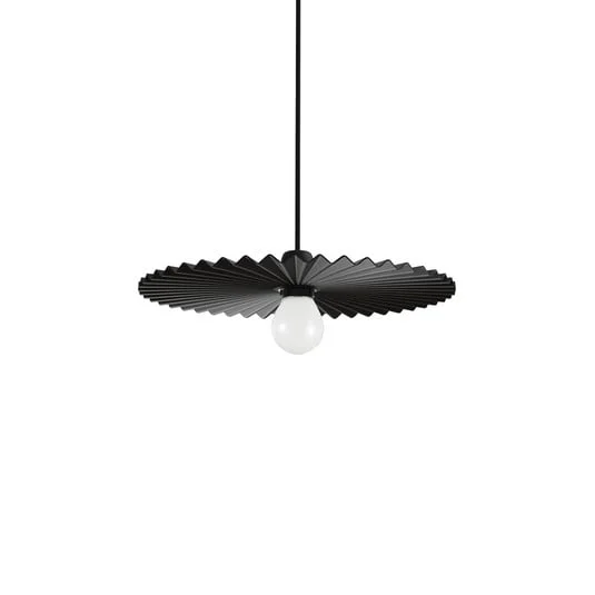 Lámpara colgante Doge_P, negra, metal, Ø 39 cm, E27
