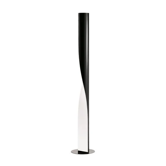 lámpara de pie LED Evita de kdln, negra, altura 190 cm, atenuable