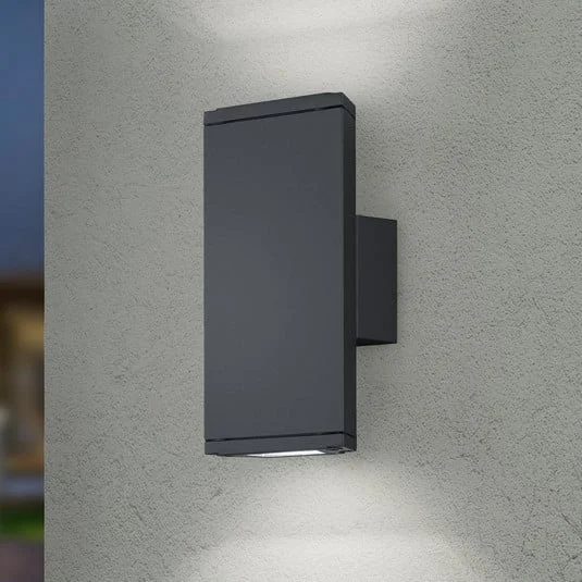 Aplique LED para exterior COLORADO antracita Altura 20 cm Metal IP54