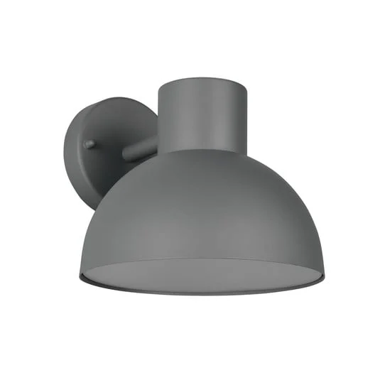 Aplique de exterior ELBE, antracita, Ø 20 cm, metal, IP44