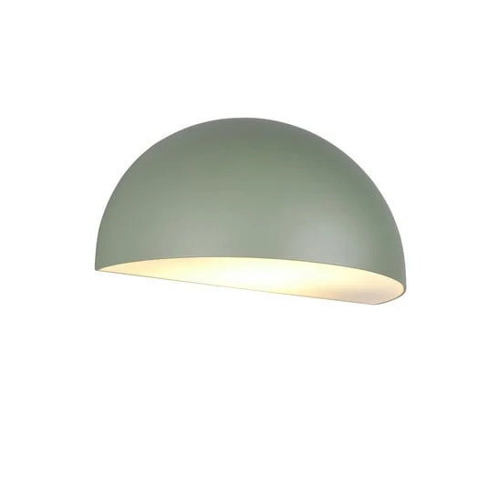 Aplique de exterior MAAS, verde, ancho 27 cm, metal, IP44