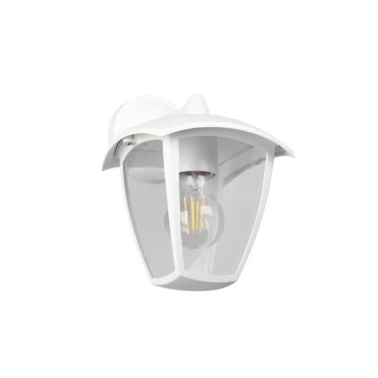 Aplique de exterior VENTA, blanca, portalámpara inferior, altura 24 cm IP44