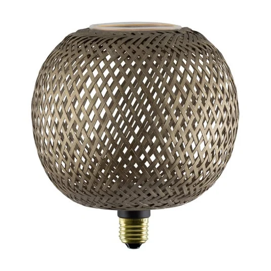 Segula LED Floating Bambú bronce G180 E27 5W 2200 K atenuable.