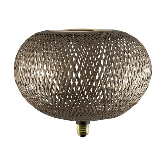 SEGULA LED Floating Bambú bronce Oval300 E27 5W 2200 K atenuable