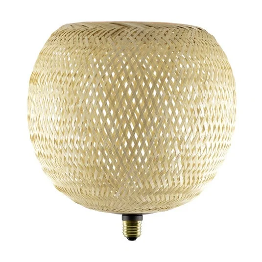 Segula LED Floating Bambú natural G300 E27 5W 2200 K atenuable