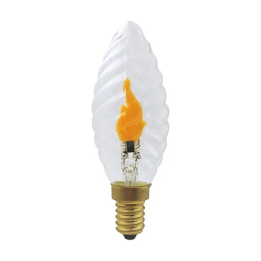Segula LED Fire Flame Line E14 0,2 W Vela Twisted 1800 K Decoración