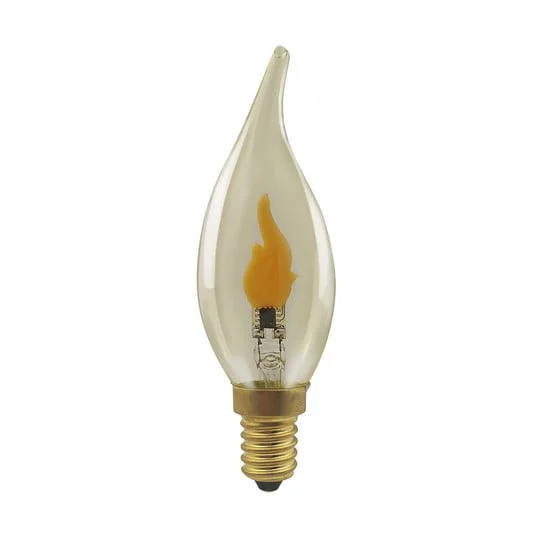 Segula LED Fire Flame Line E14 0,2 W Vela Ráfaga de viento Humo 818