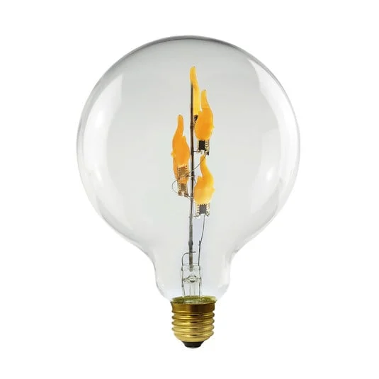 SEGULA LED Fire Flame Line E27 1W G125 transparente vertical 1800K
