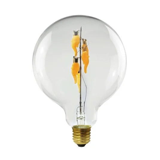 Segula LED Fire Flame Line E27 1W G125 transparente colgante 1800K