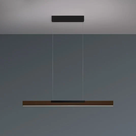 lámpara colgante LED Nano 2.0 de Bopp, longitud 100 cm, bronce/negro