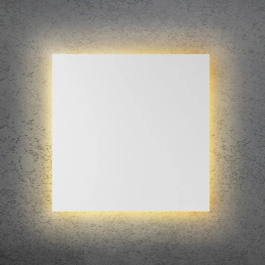 Aplique de pared LED BLADE Q, blanca, 44 x 44 cm, metal, atenuable