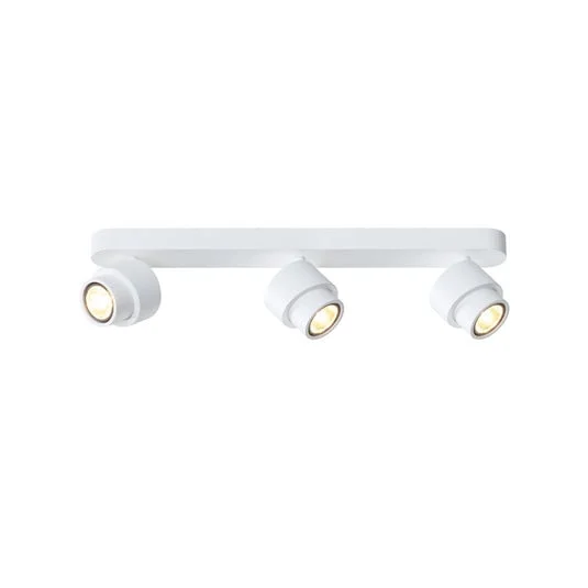 Foco LED BRUSH, blanco, 50 cm, 3 luces, metal, atenuable, 2700 K