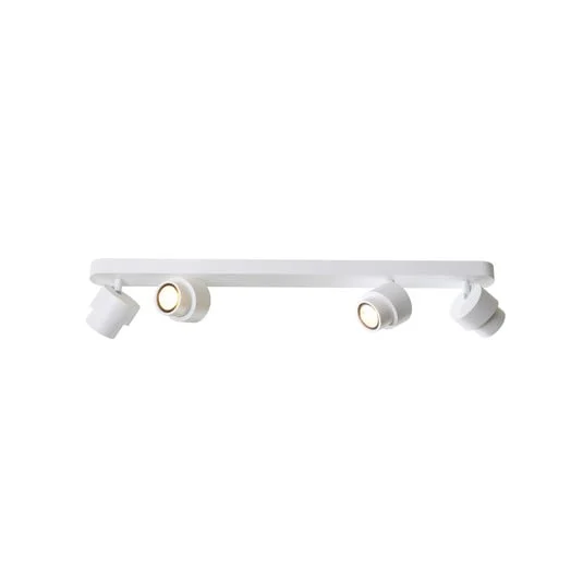 Foco LED BRUSH, blanco, 70 cm, 4 luces, metal, atenuable, 2700 K