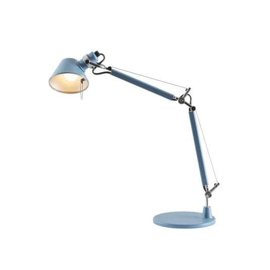 Lámpara de mesa Artemide Tolomeo Micro, azul claro