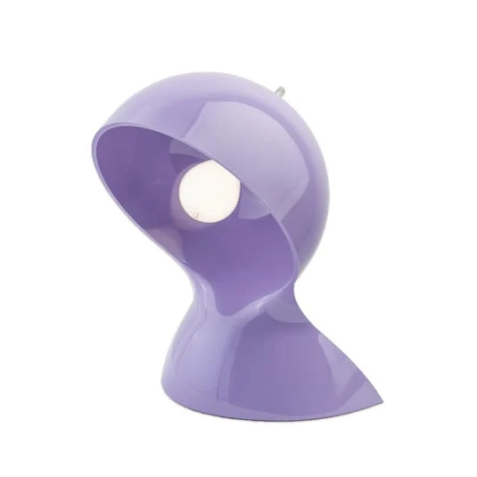 lámpara de mesa Artemide Dalú, lavanda, altura 26 cm, plástico