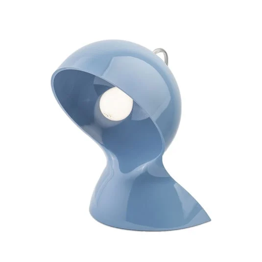 Lámpara de mesa Dalú de Artemide, azul claro, altura 26 cm, plástico