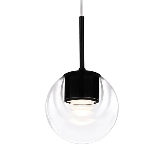 lámpara colgante LED Dew de kdln, negra, 1 luz, Ø 11 cm