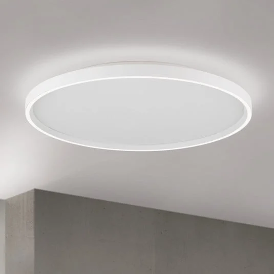 Plafón LED Masca, blanca, Ø 60 cm, CCT, metal, atenuable