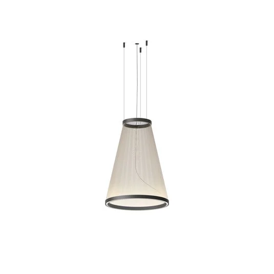 Lámpara colgante LED ARRAY de Vibia, beige, 71 x 55 cm, cono 927, atenuable