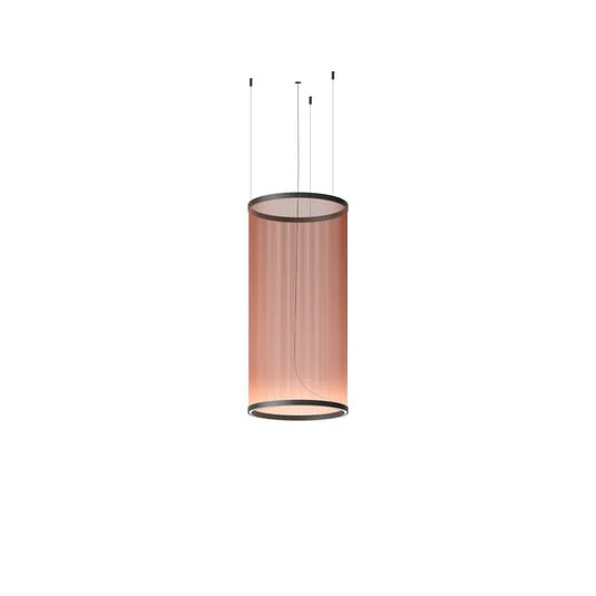 Lámpara colgante LED ARRAY de Vibia, marrón rojizo, 113 x 55, cilindro, 927,