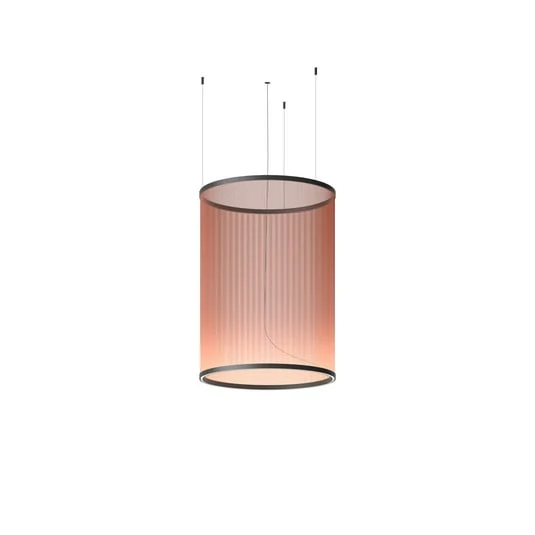 Lámpara colgante LED Vibia ARRAY marrón rojizo 113x83 Cilindro 927 atenuable