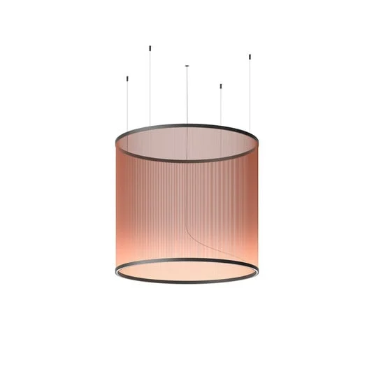 Lámpara colgante LED ARRAY de Vibia, marrón rojizo, 113 x 124, cilindro, 927,