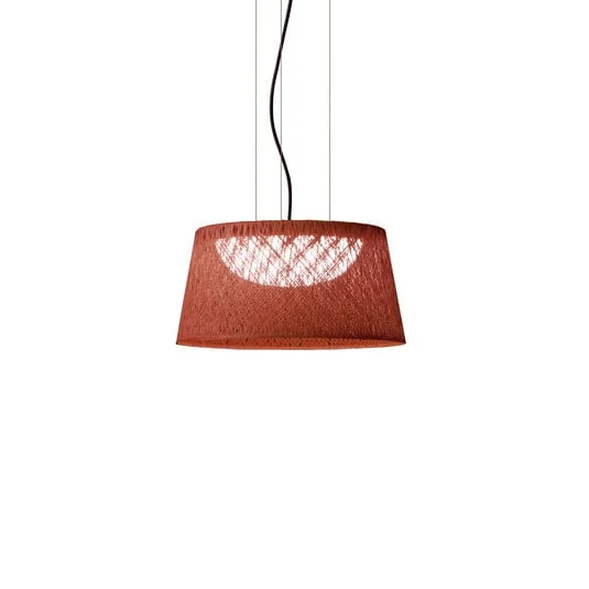 Lampára colgante exterior LED WIND de Vibia, terracota, 30 x 60 cm, 927