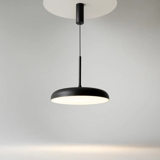 Lámpara colgante LED Gerhard de Maytoni, Ø 40 cm, negro, metal