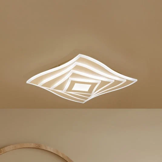 Lámpara LED de techo HERO, arena, 40 x 40 cm, control remoto, CCT atenuable