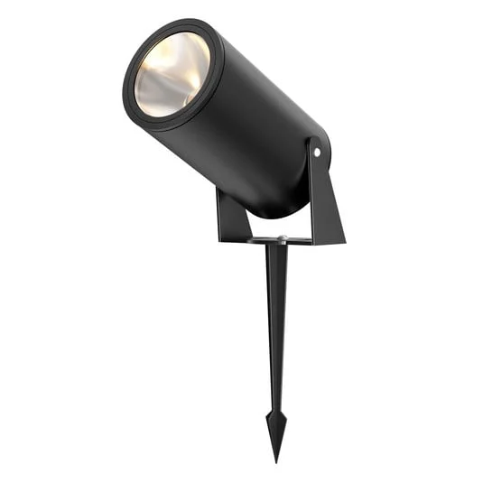 Maytoni foco LED con pica Bern, grafito, Ø 13 cm, IP65