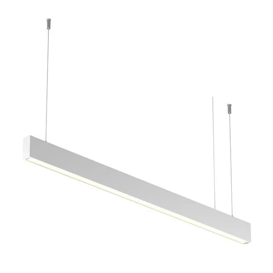 Lámpara colgante LED Maytoni Basis, blanca, CCT, longitud 112,5 cm