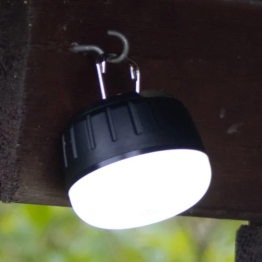 Lámpara exterior LED recargable 850948, negro/blanco, Ø 7 cm, plástico