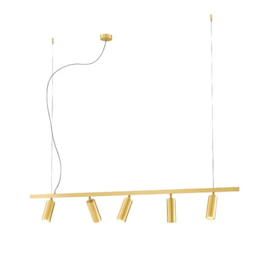 Lámpara colgante 7531, latón satinado, 5 luces, GU10