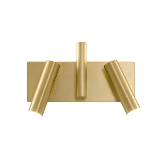 Aplique de pared 7542, latón satinado, 3 luces, GU10 & GU4