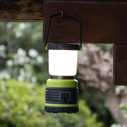 Lámpara exterior LED recargable 850944 negro/verde Altura 19 cm Plástico