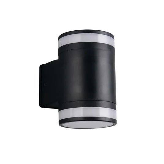 Aplique LED para exterior Cusco, negra, altura 14 cm, IP44 GX53-LED