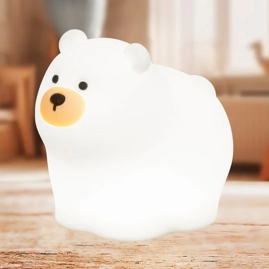 Linterna LED recargable Knut, blanca, longitud 12 cm, silicona