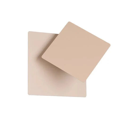 Aplique de pared LED Mio, color beige, ancho 18 cm, metal