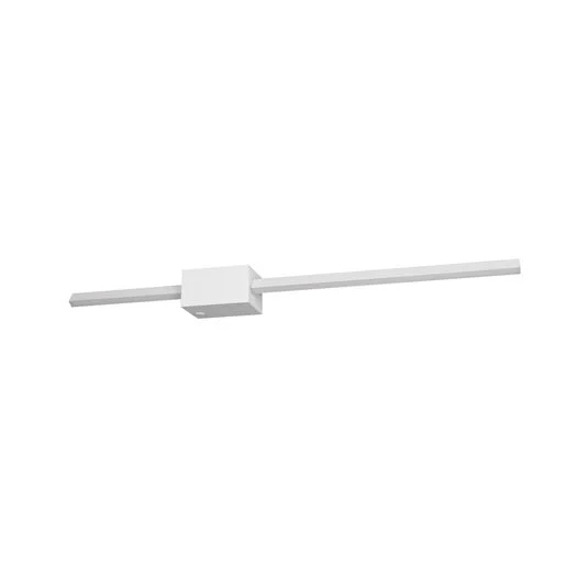 Aplique de pared LED Cassino, blanco mate, ancho 70 cm, metal