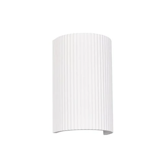 Aplique de pared Raposa, blanco, altura 22 cm, yeso, 2 luces.