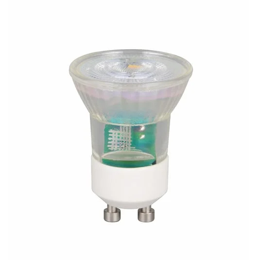 Bombilla reflectora LED mini, GU10, 4 W, 2700 K, transparente, atenuable