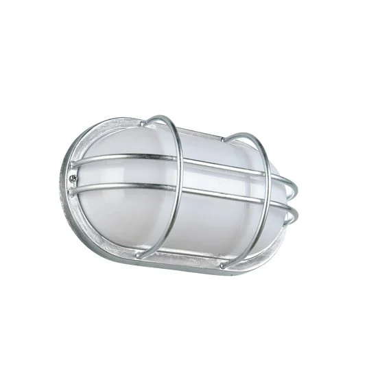 Aplique para exterior Tumen, color zinc, ancho 26 cm, metal, IP44