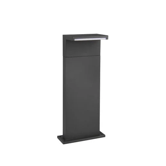 Lámpara sobremuro LED Ravi, antracita, altura 50 cm, metal, IP65