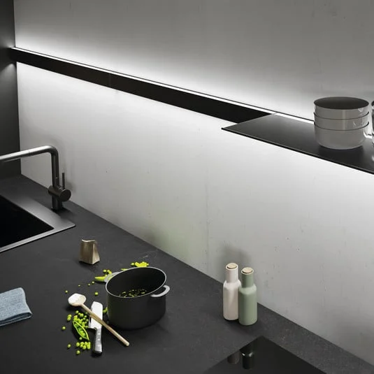 Aplique de pared LED INTERO-LINE, negra, 60 cm, 24 V, CCT
