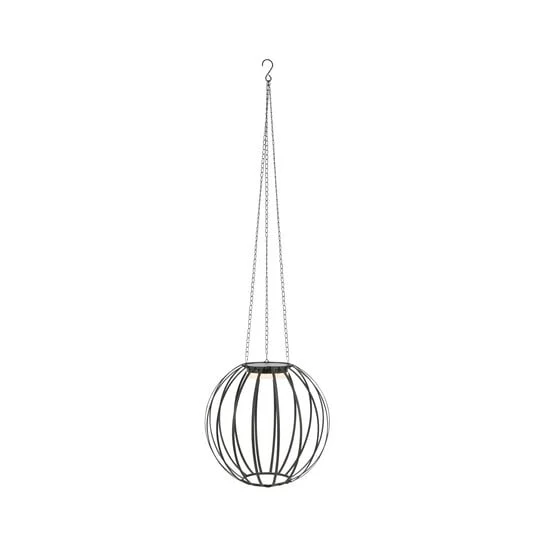 Lámpara colgante LED Kivo, Ø 37 cm, negro, IP44, atenuable.