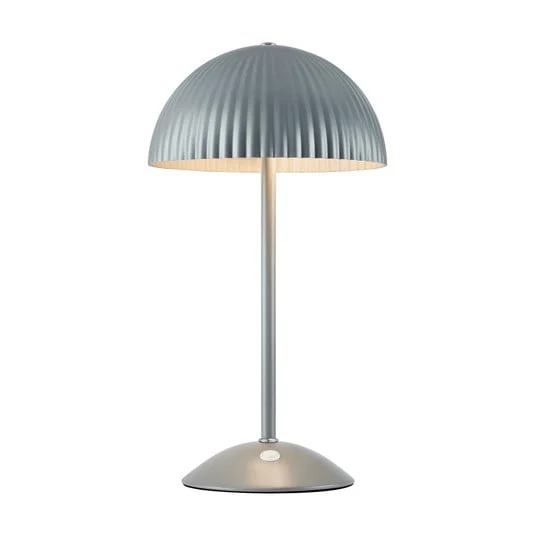 Lámpara de mesa Zin, gris, hierro, altura 35,5 cm, G9