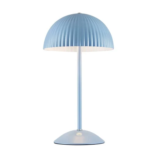 Lámpara de mesa Zin, azul, hierro, altura 35,5 cm, G9
